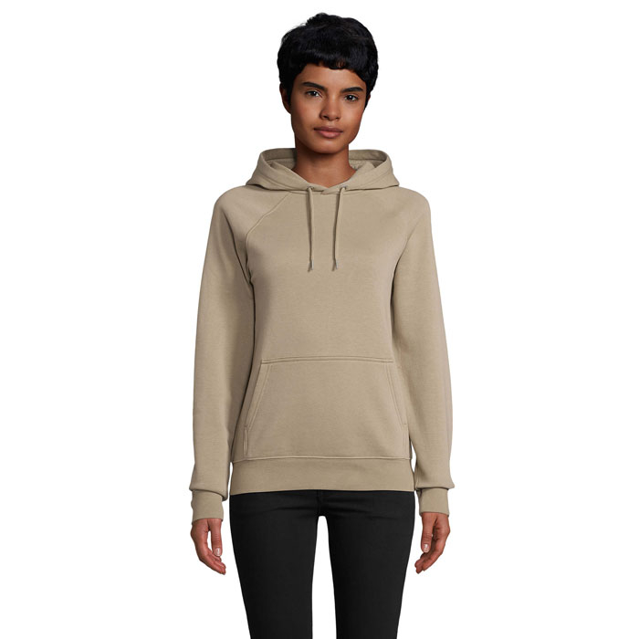 Hoodie unisexe coton bio rPET personnalisé 280g - STELLAR Kaki 1